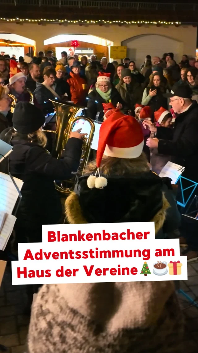 Blankenbacher Adventsstimmung am Haus der Vereine 🎄✨🎁 #kahlgrund #spessart #blankenbach #landkreisaschaffenburg #weihnachtsmarkt