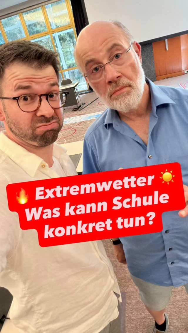 🔥 Extremwetter: Was muss Schule tun? 🏫 Zusammen mit Prof. Dr. Harald Lesch 🙏 

#schule #lehrer #instalehrerzimmer #hitze #hitzefrei